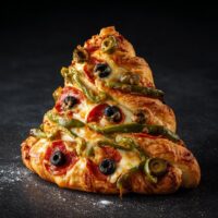 Pizzabrötchen Tannenbaum