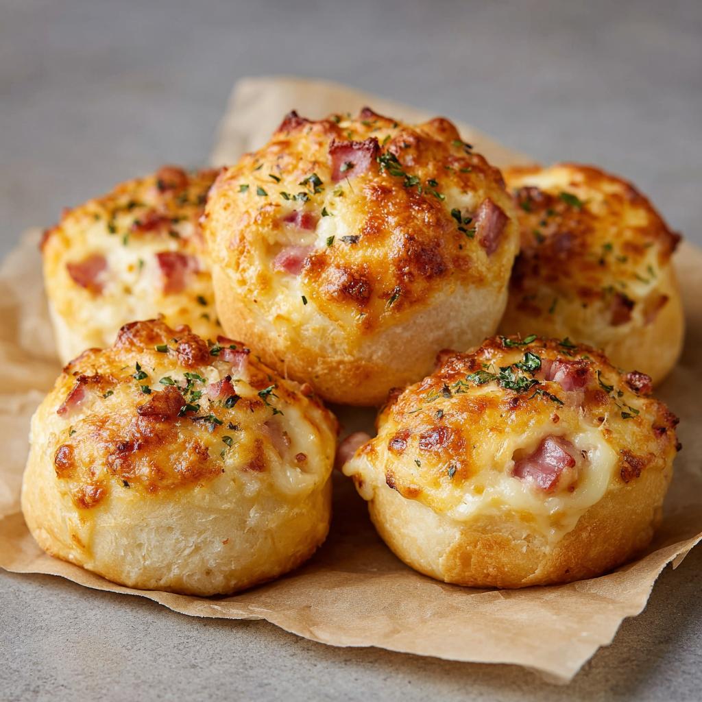Pizzabrötchen mit Crème Fraîche
