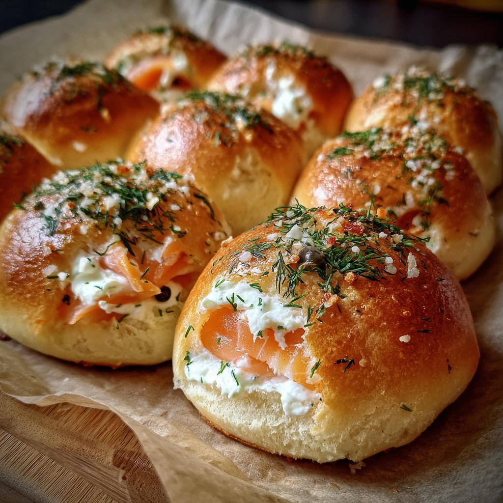 Pizzabrötchen mit Lachs - detail 1