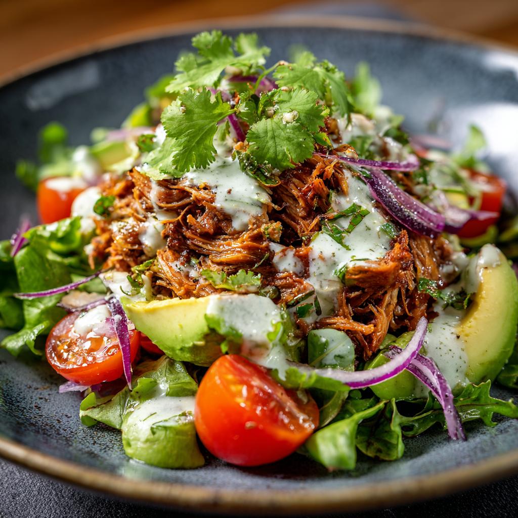 Pulled Pork Salat - detail 1