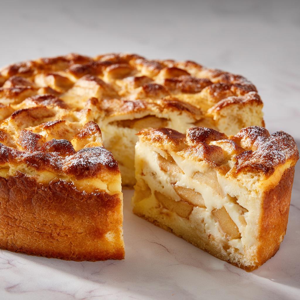Quark-Apfel-Kuchen - detail 1