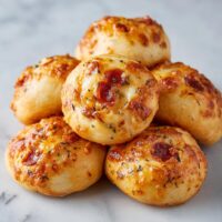 Quark-Öl-Teig-Pizza-Rollen
