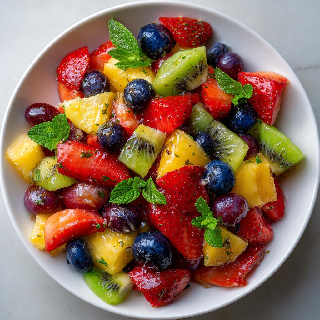 Regenbogen-Fruchtsalat