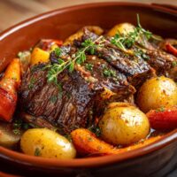 Rinderbraten im Römertopf
