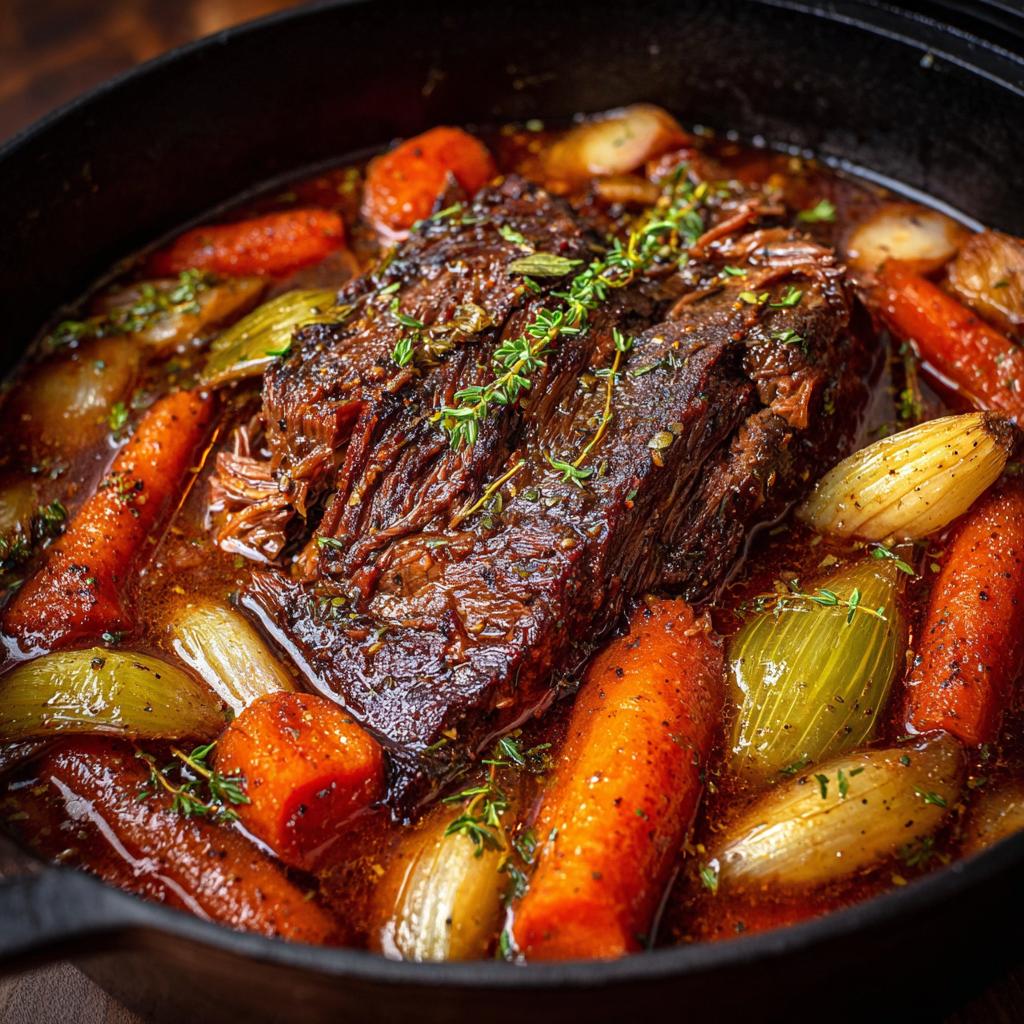 Rinderbraten im Topf