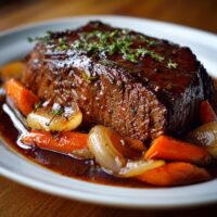 Rinderbraten in Rotwein