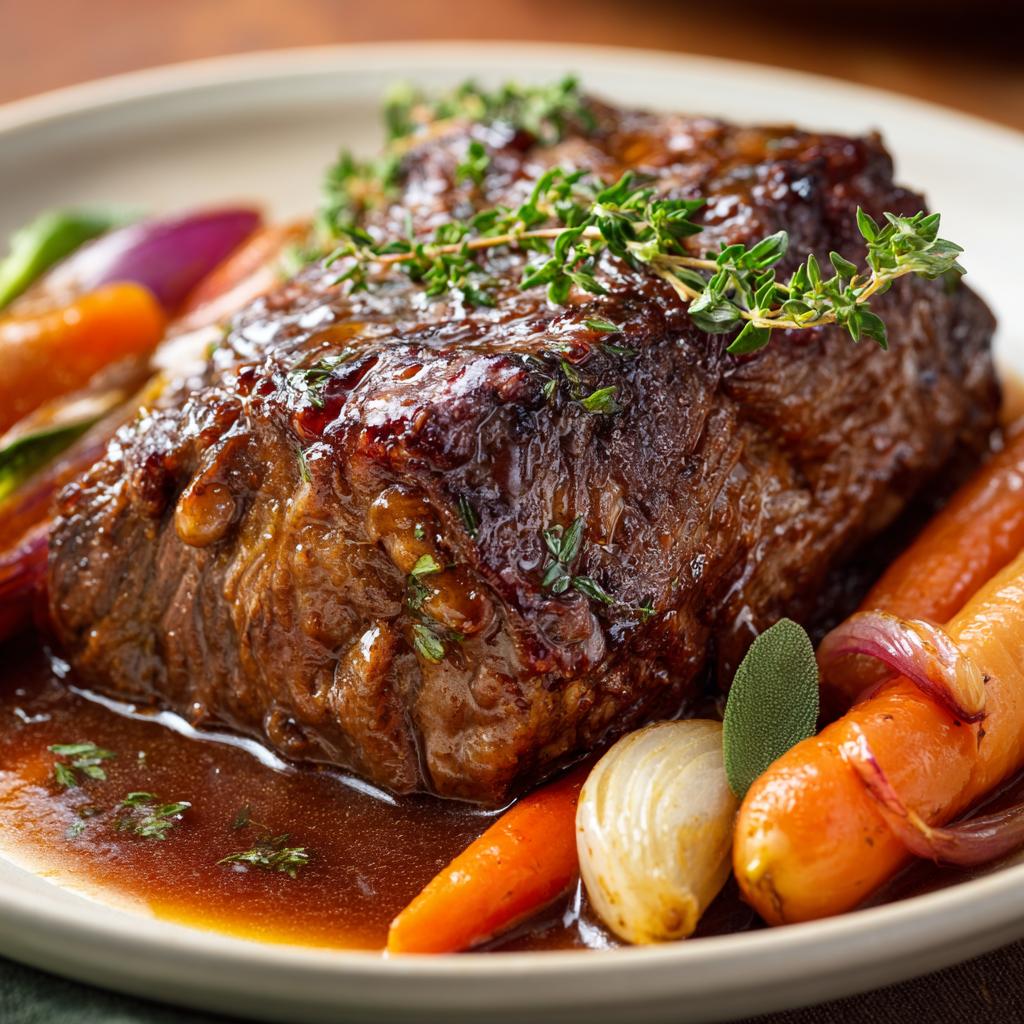 Rinderbraten mit Dunkelbier-Sauce - detail 1