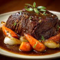 Rinderbraten mit Dunkelbier-Sauce