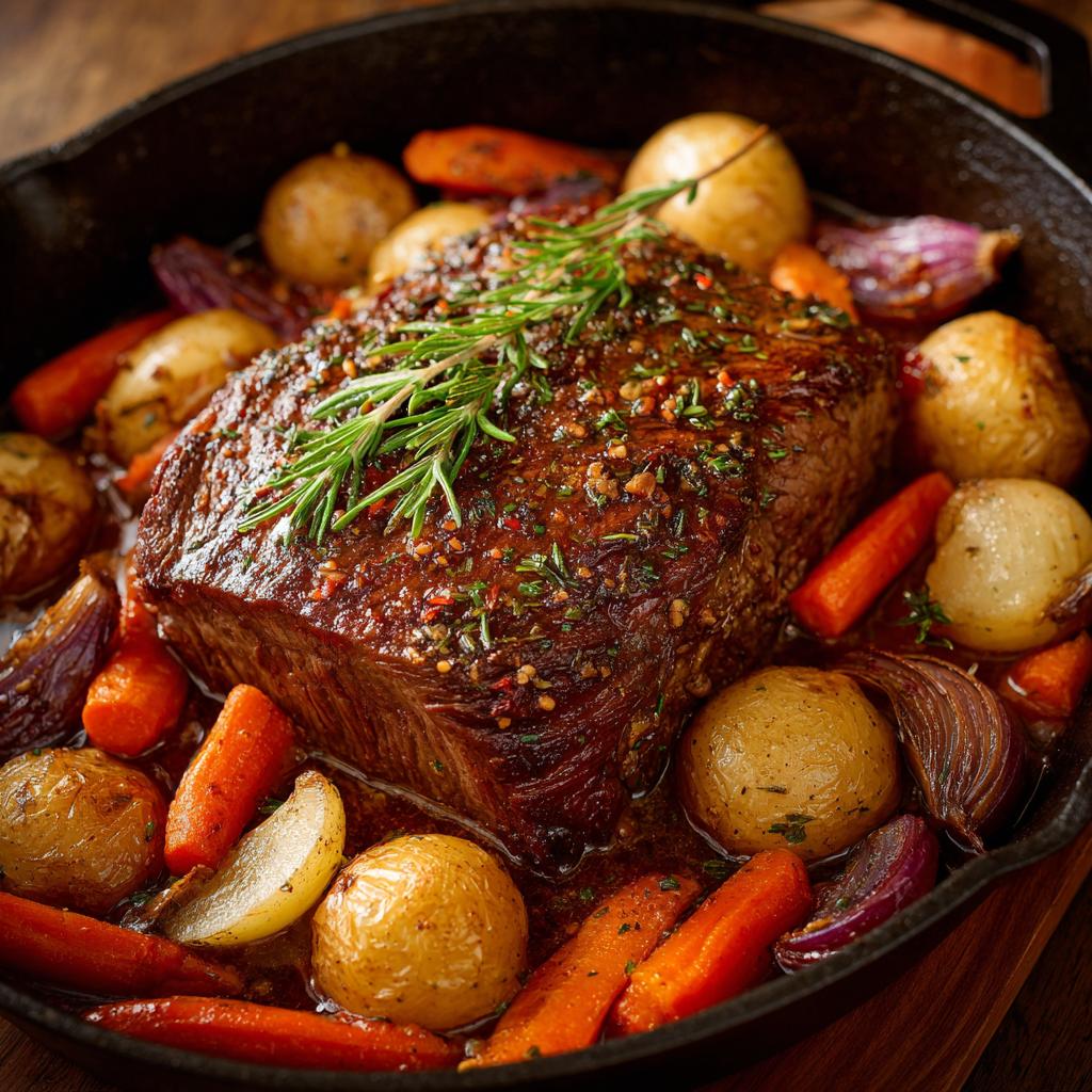 Rinderbraten mit Gemüse - detail 1