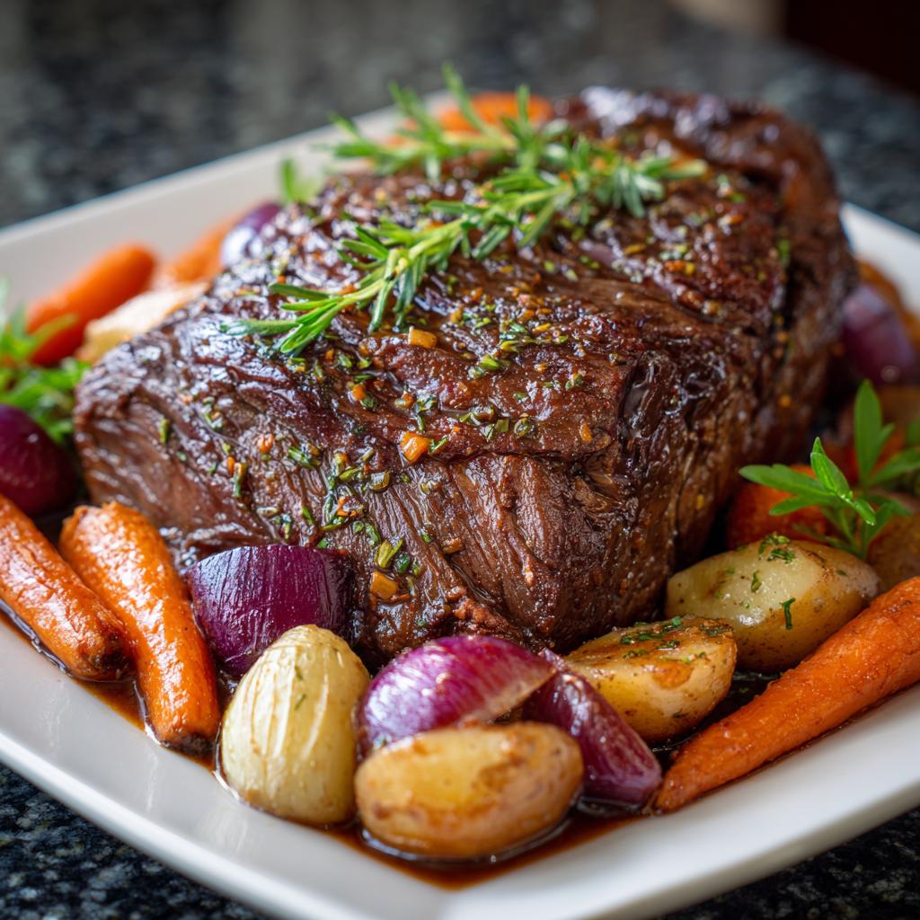 Rinderbraten mit Gemüse