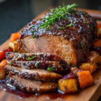 Rinderbraten mit Gemüse