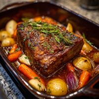 Rinderbraten mit Gemüse