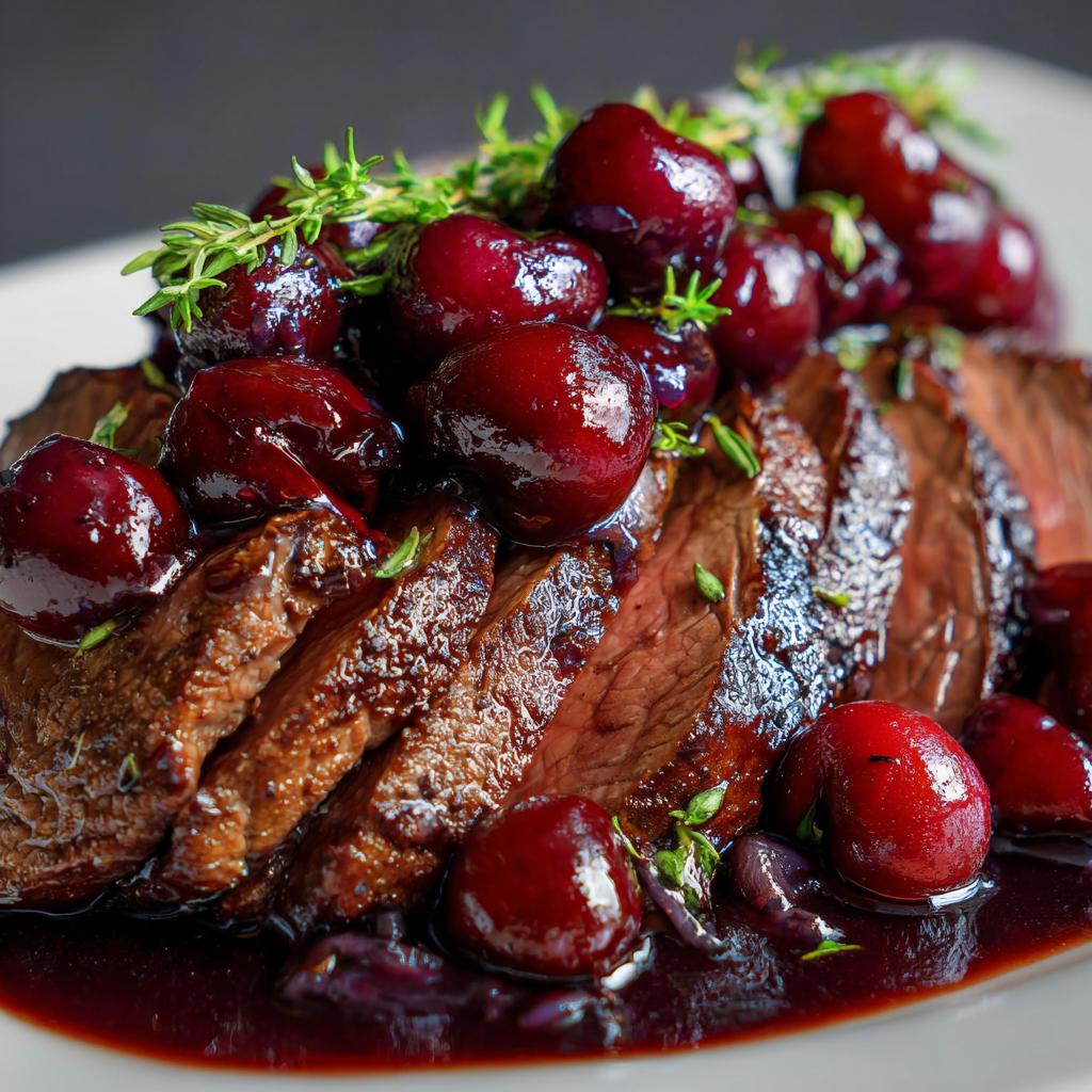 Rinderbraten mit Kirschen - detail 1