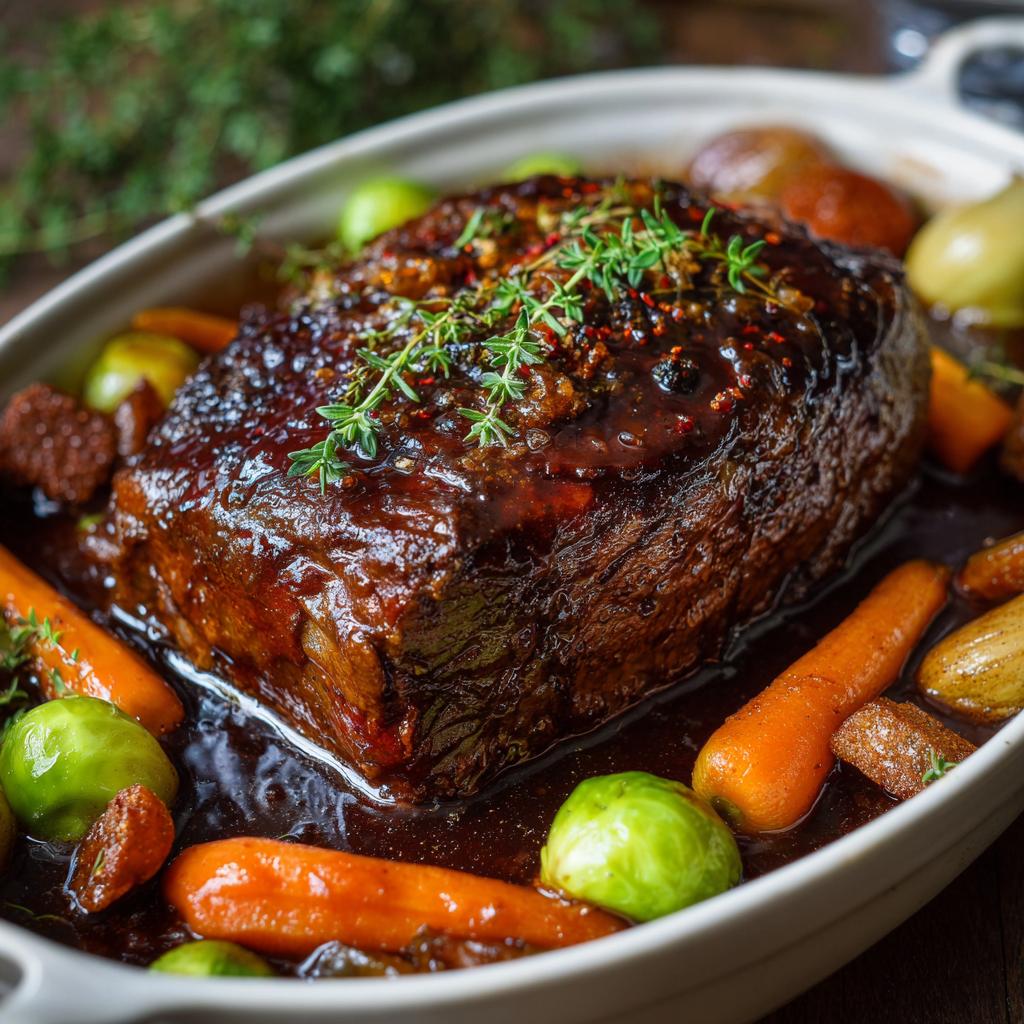 Rinderbraten mit Lebkuchensauce