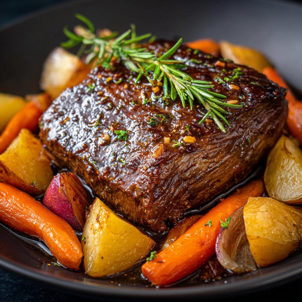Rinderbraten mit Ofengemüse