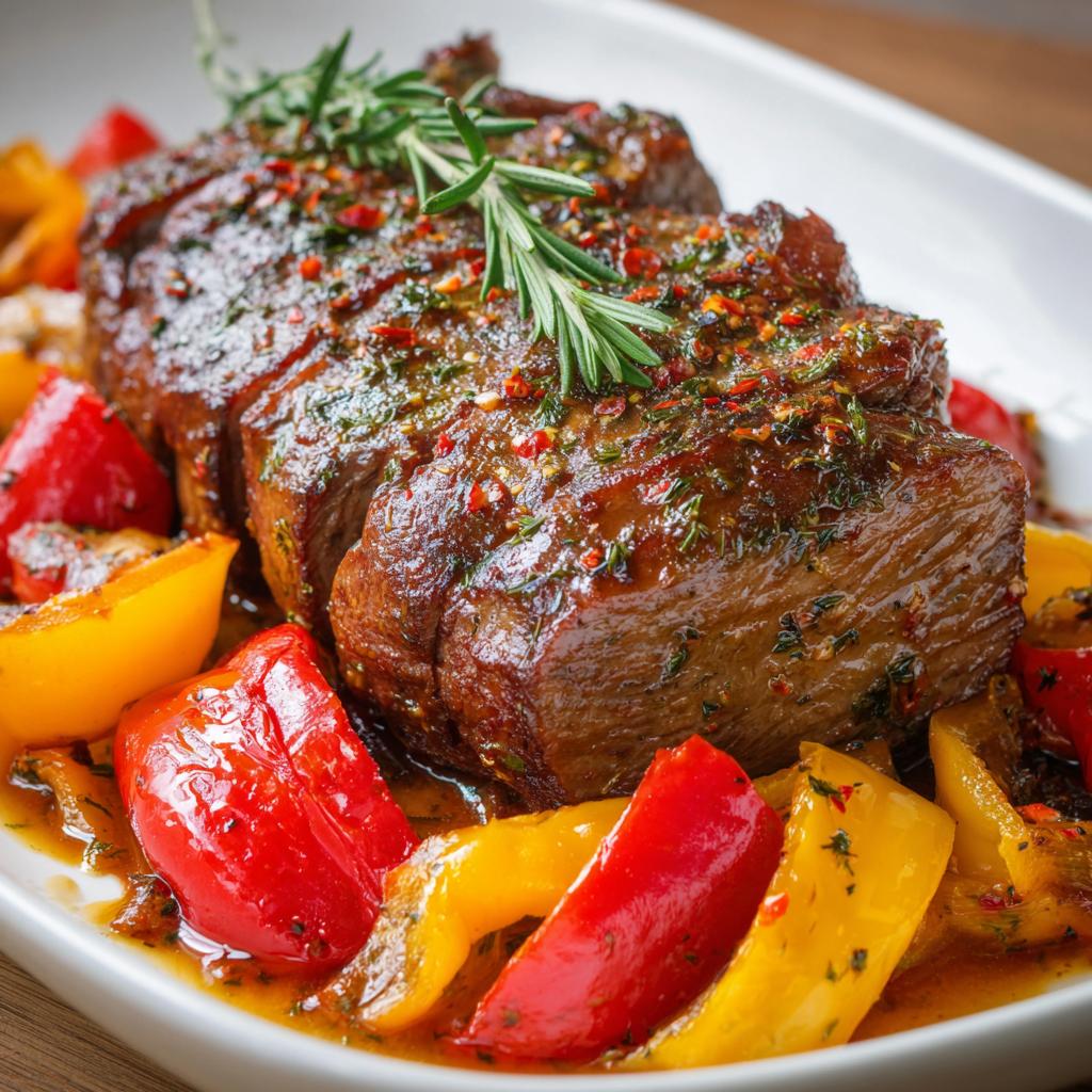 Rinderbraten mit Paprika
