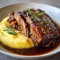 Rinderbraten mit Polenta