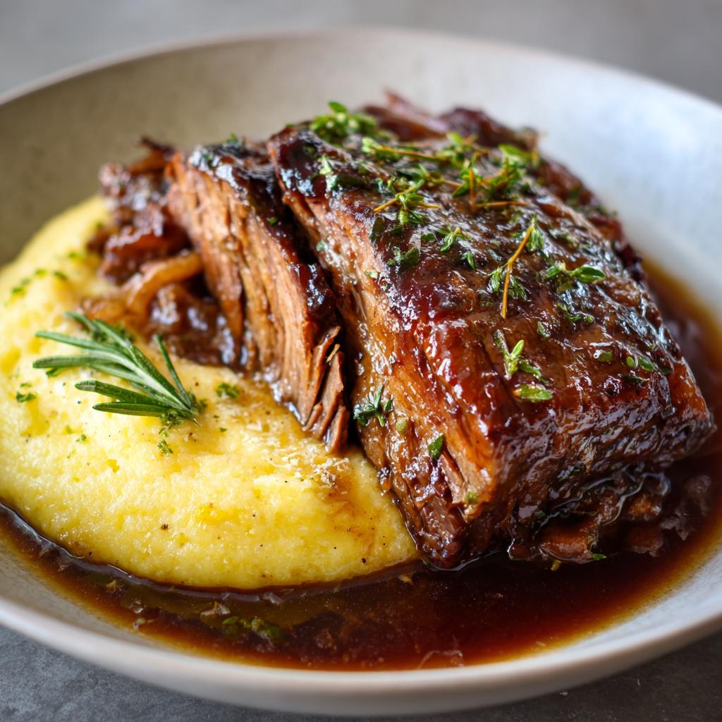 Rinderbraten mit Polenta