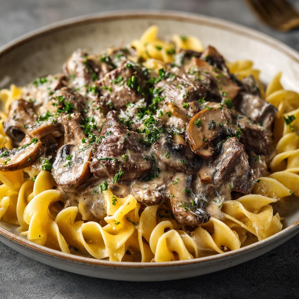 Rindfleisch Stroganoff