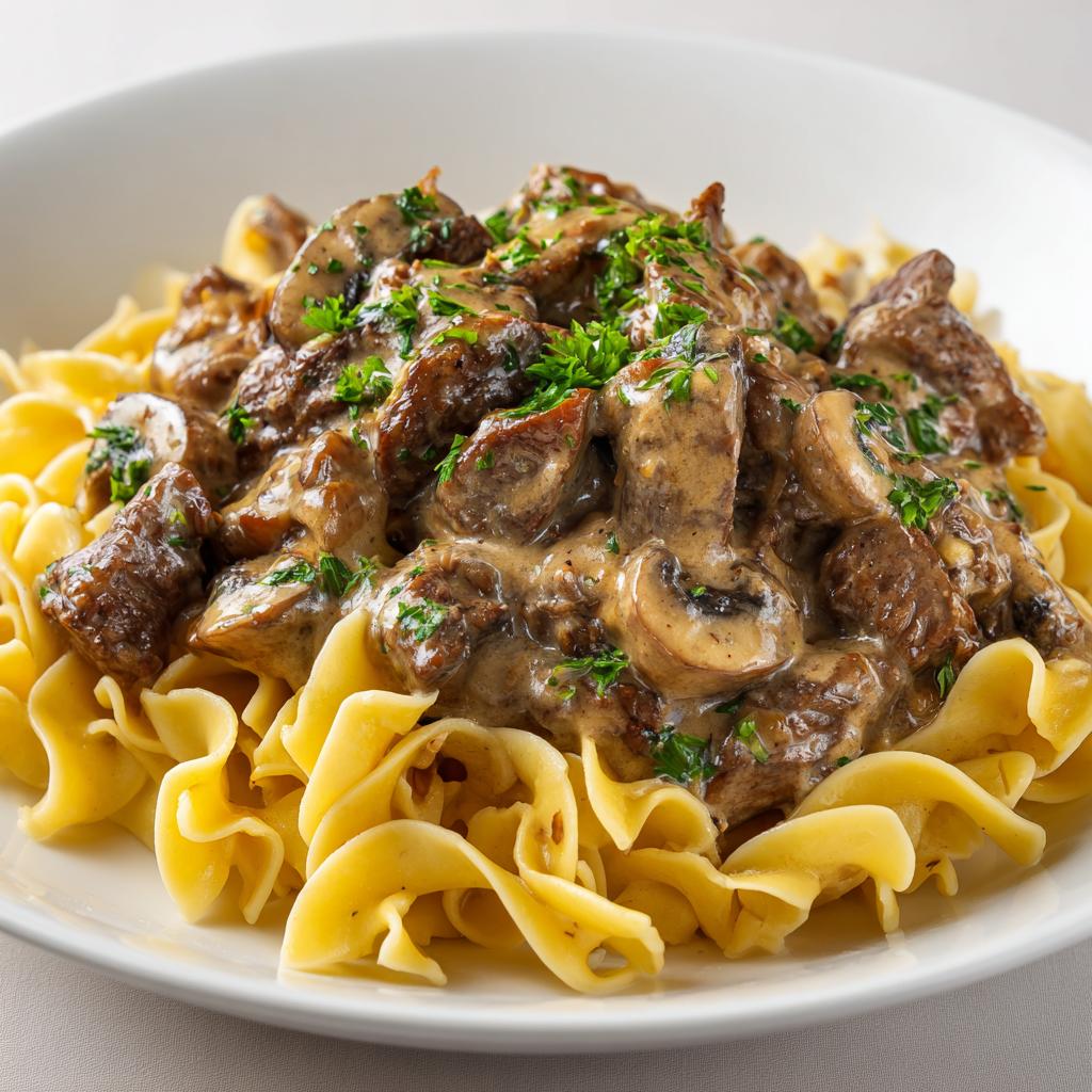 Rindfleisch Stroganoff