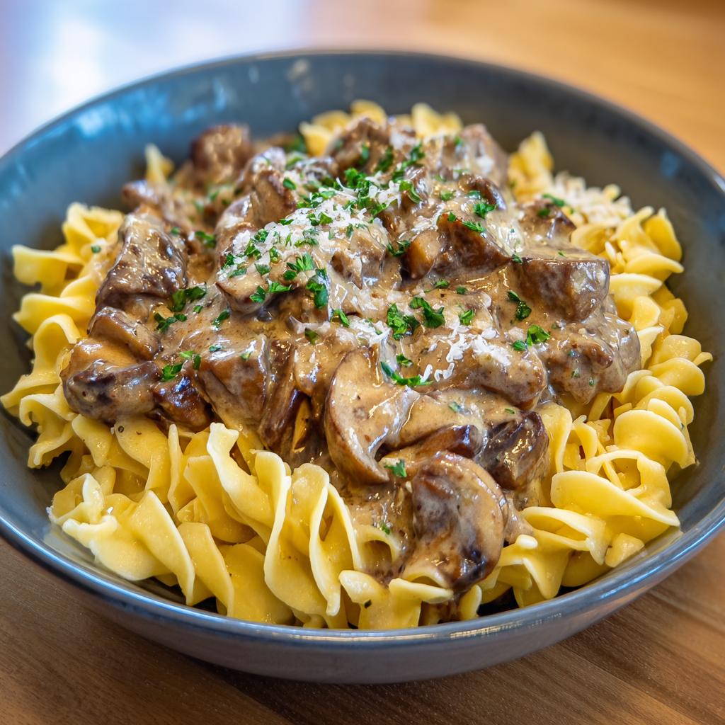 Rindfleisch Stroganoff