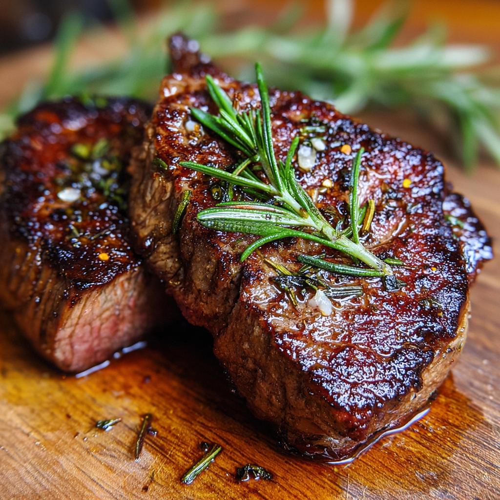 Rindfleisch mit Rosmarin und Knoblauch - detail 1