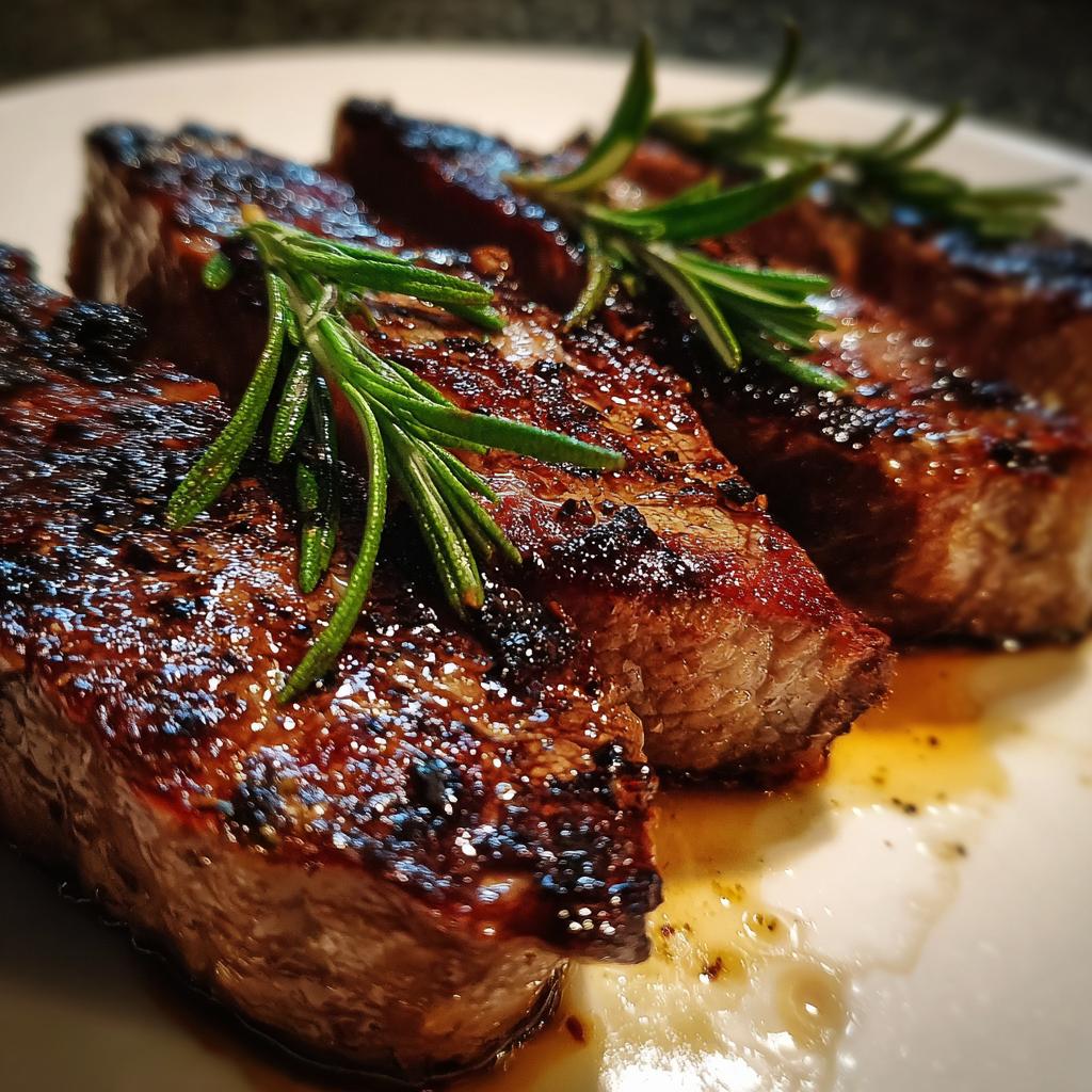 Rindfleisch mit Rosmarin und Knoblauch