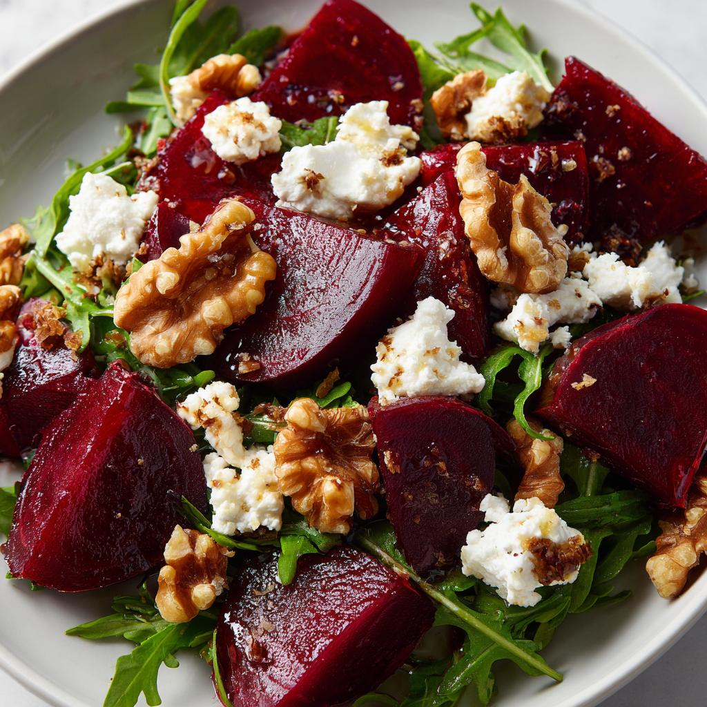 Rote-Bete-Salat mit Feta und Walnüssen