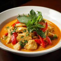 Rotes Thai-Curry-Hühnchen