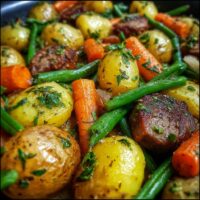 Röstgemüse mit Kartoffeln und Kräutern