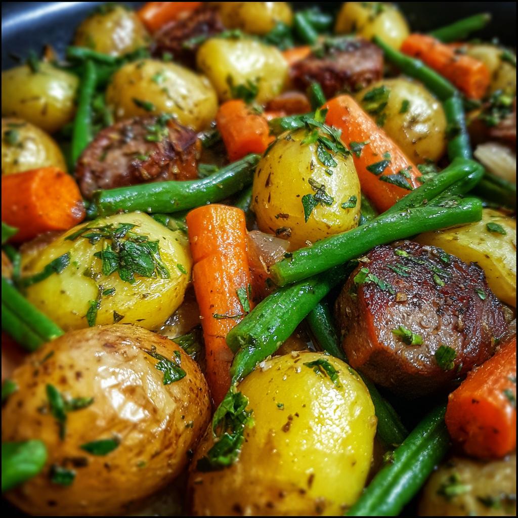 Röstgemüse mit Kartoffeln und Kräutern