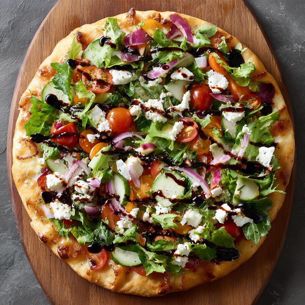 Salat-Pizza - detail 1