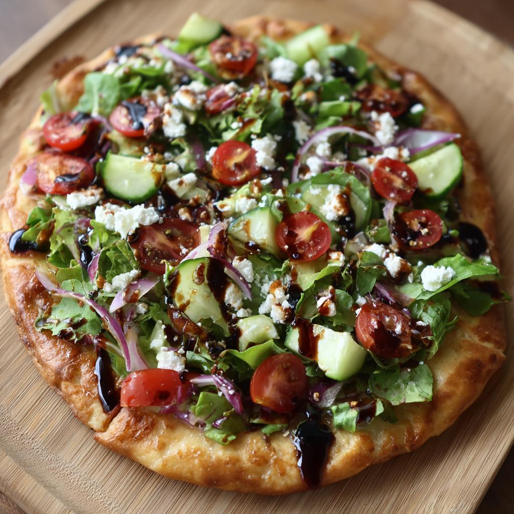 Salat-Pizza