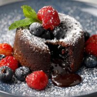Schokoladen-Lava-Kuchen