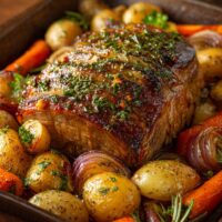 Schweine- und Rinderbraten