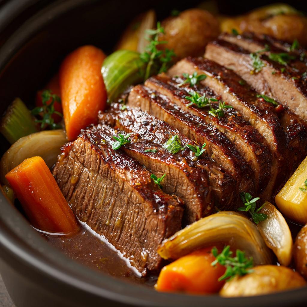 Slow Cooker Rinderbraten