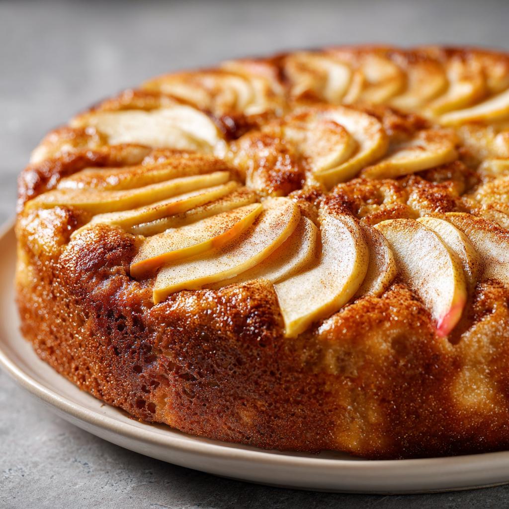 Veganer Apfelpuddingkuchen