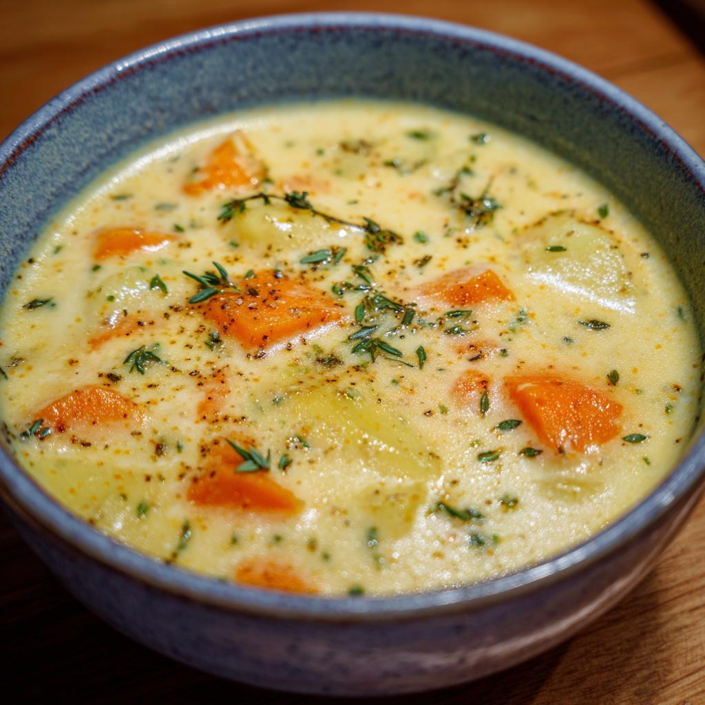 Vegetarische Kartoffelsuppe - detail 1