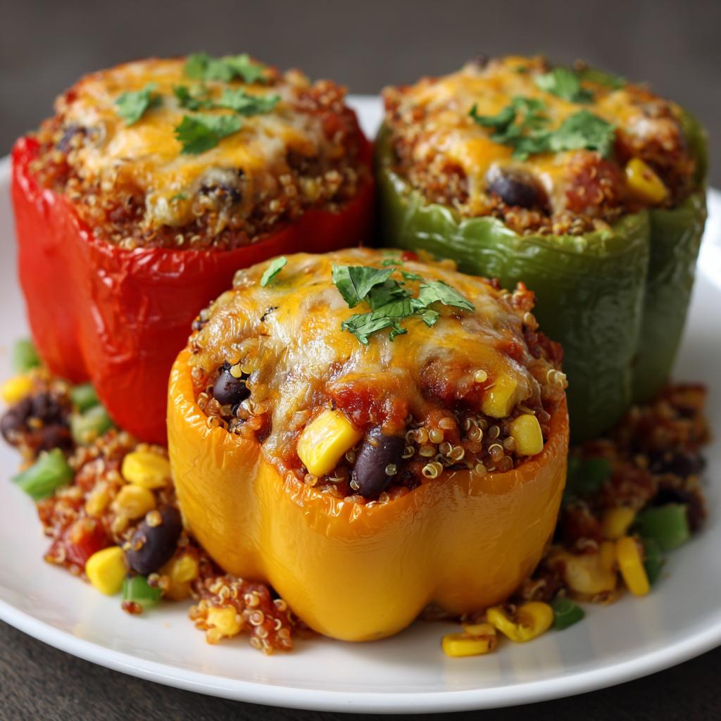 Vegetarische gefüllte Paprika
