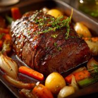 Weihnachtlicher Rinderbraten