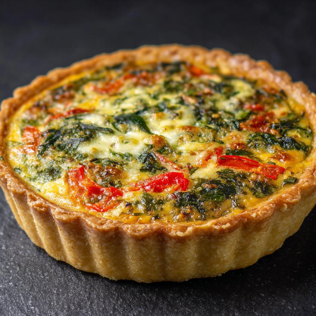 Wildknoblauch-Quiche mit Paprika - detail 1