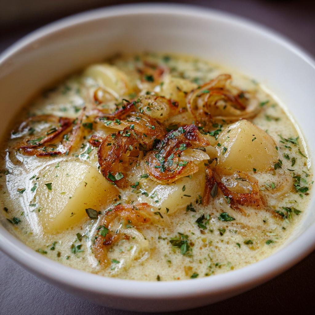 Zwiebel-Kartoffelsuppe