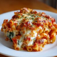 Überbackene Pasta mit Resten