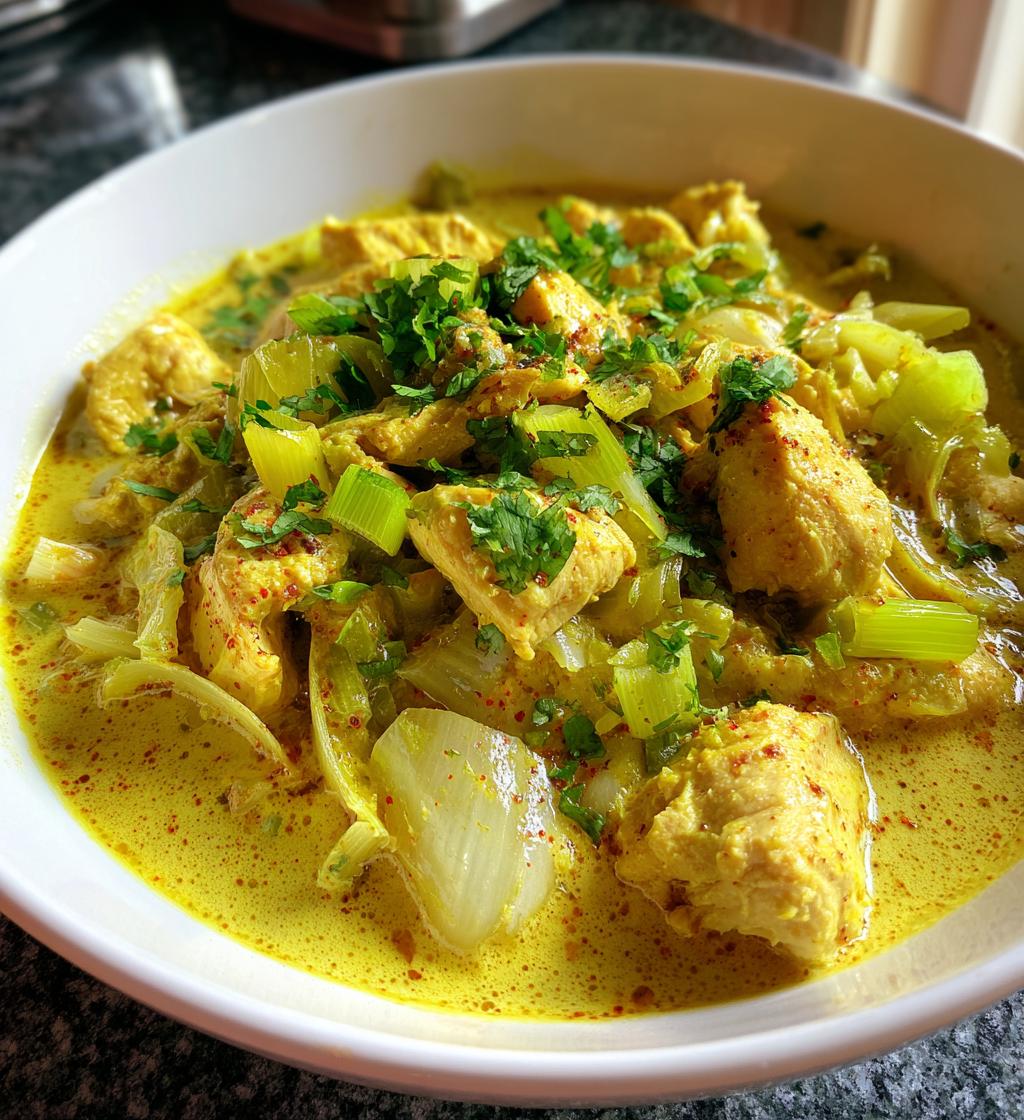 hähnchen curry lauch - detail 1
