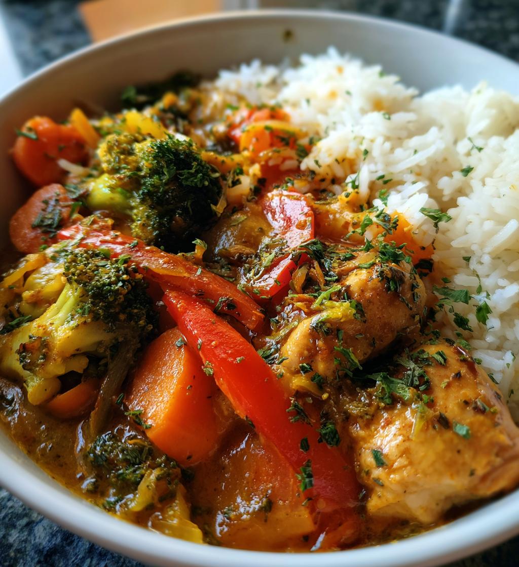 hähnchen gemüse curry ohne kokosmilch