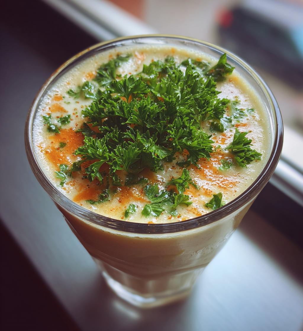 kartoffelsuppe im glas