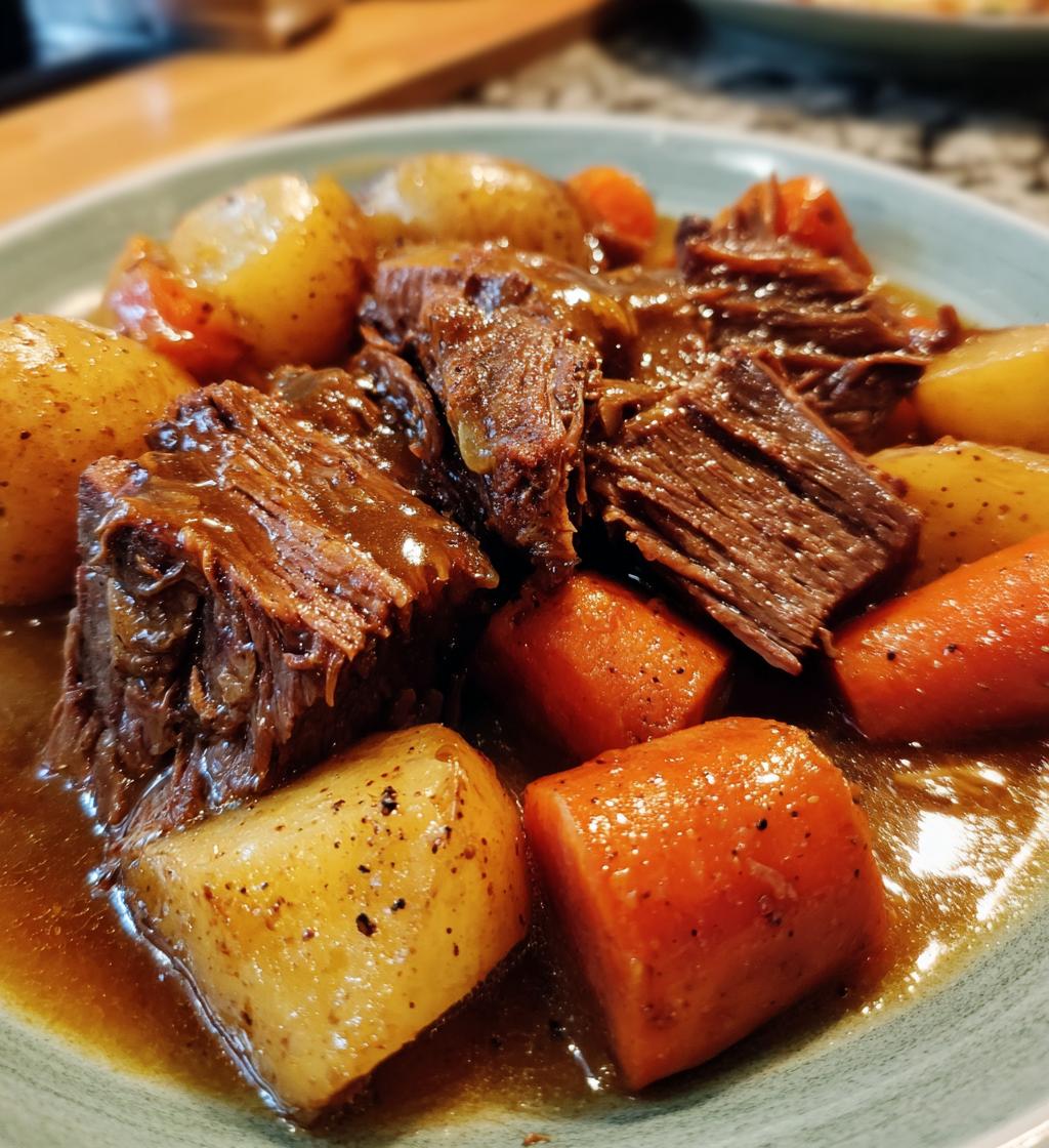 rinderbraten crockpot - detail 1