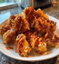 air fryer bang bang salmon bites