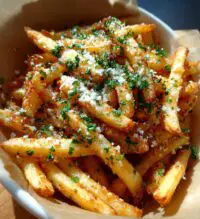 air fryer garlic parmesan fries