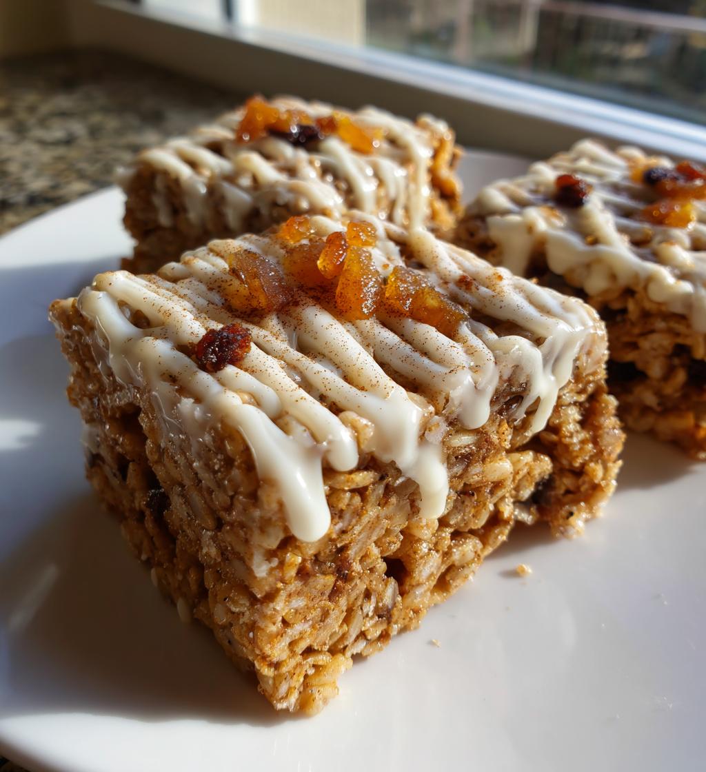 apple pie rice krispie treats